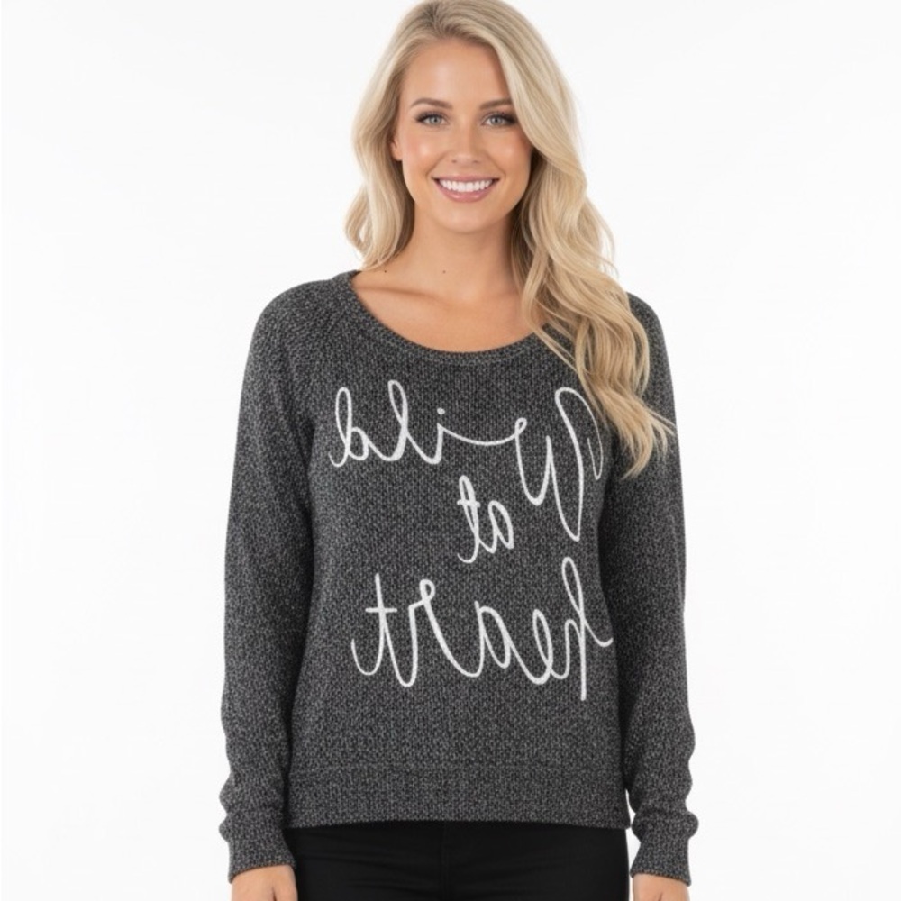 Wild at Heart large graphic cozy sweatshirt